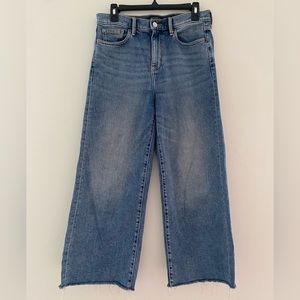 Banana Republic Women’s Jeans High-Rise Wide-Leg Crop Jeans Blue Size 28